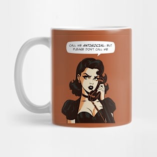 Comic antisocial don't call Mug